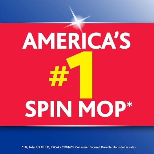 O-Cedar EasyWring Spin Mop Microfiber Mop Refill Pack of 4