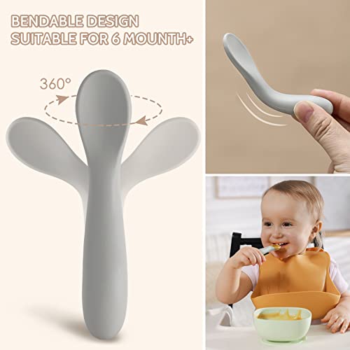 6-Pack Baby Spoons Self-Feeding for Babies