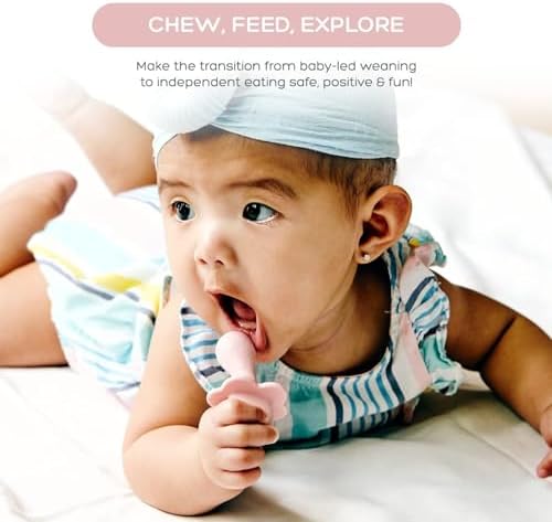 Grabease Baby silicone Spoon Set for Baby Led Weaning