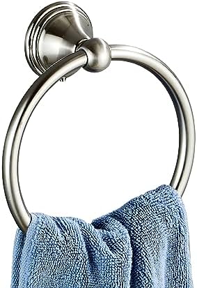 Stylish 1-Pack Hand Towel Holder for Bathroom Brushed Nickel