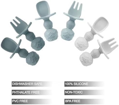 PandaEar 6PINK Baby Spoons