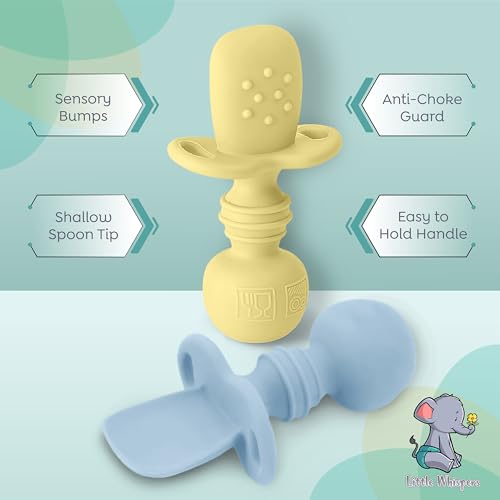 Just 6 Months - Baby Silicone Spoons Set for Little Hands and Giggles