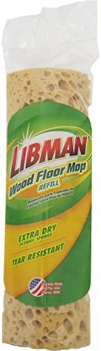 Libman 2027 Detachable Sponge Mop Refill 10 Wide Eco-Friendly Durable