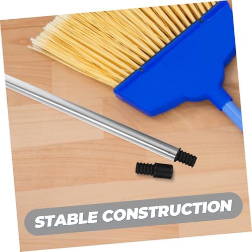 2-Piece Black Plastic Broom Handle Connector
