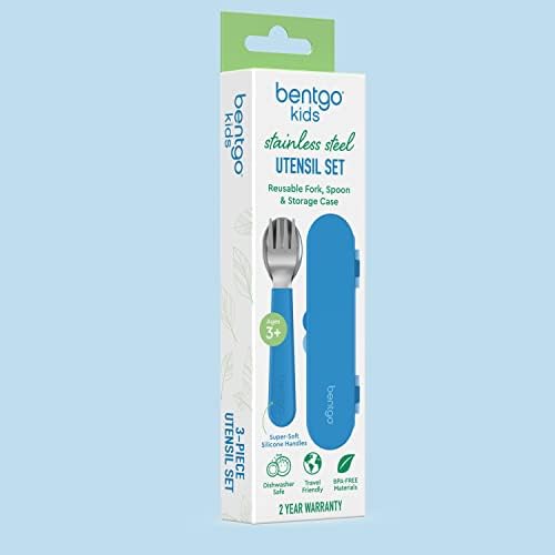 Bentgo Kids Stainless Steel Utensil Set - Reusable for School Travel