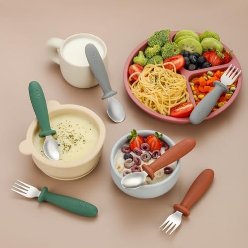 DRKIO 6-Piece Toddler Utensil Set