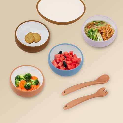 Miniguysa Silicone Toddler Fork Spoon Set