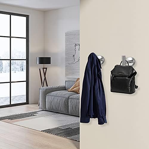 NearMoon 4-Piece Stainless Steel Robe Hook Set