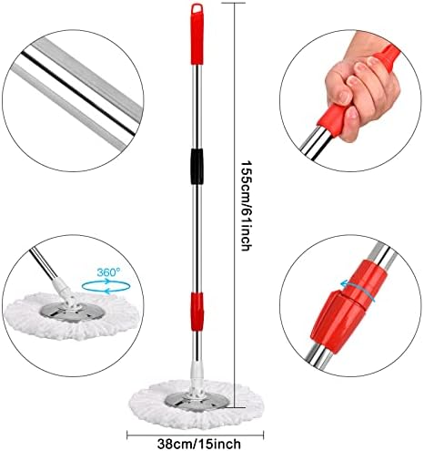 PULNDA Microfiber Mop Bucket Set