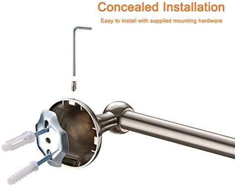 BGL 4-Piece Bathroom Hardware Set with Towel Bar and Robe Hook
