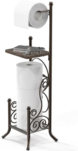 Simple Houseware English Style Toilet Tissue Holder Stand