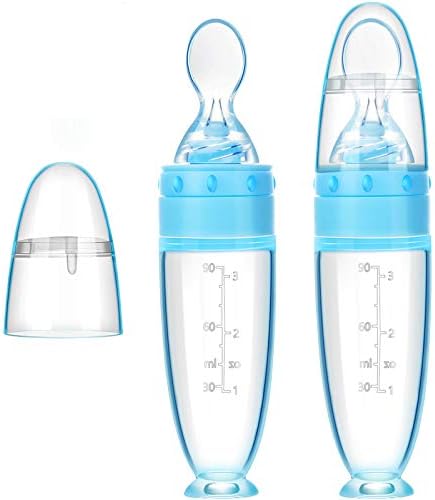 2-Pack Silicone Baby Spoons Feeding for Infants