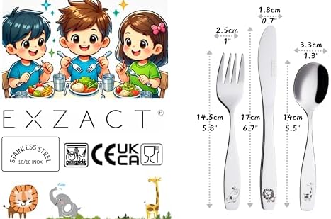 Exzact Kids Flatware Set 6PCS