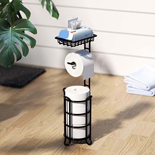 Toilet Paper Holder Stand Wall-Mounted Dispenser