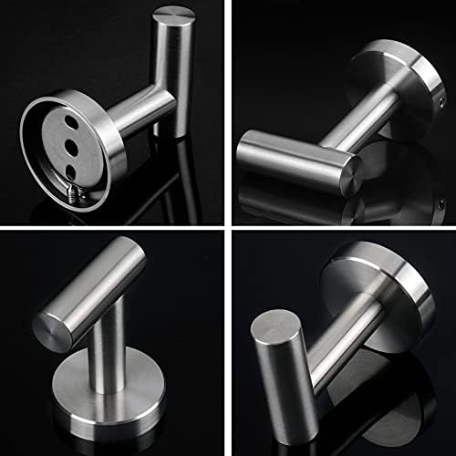 NearMoon 4-Piece Stainless Steel Robe Hook Set