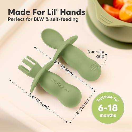 4-Pack Silicone Baby Food Prepare Set with Anti-Choke Design