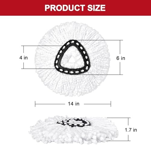 Tidy Monster 4-Piece Mop Heads for O-Ceda