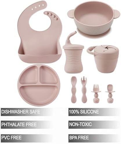 Pandaear 9-Piece Secure Baby Feeding Set