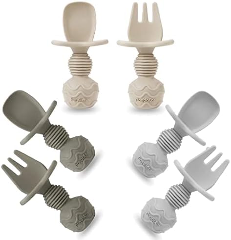 6-Piece Silicone Baby Feeding Set Self-Feeding for Infants