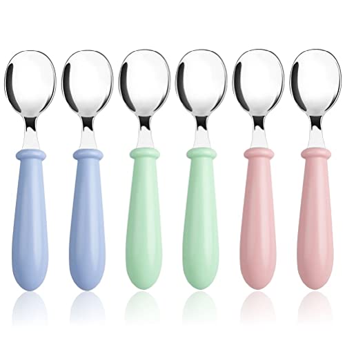 Pimoys Safe Toddler Spoons Set of 6