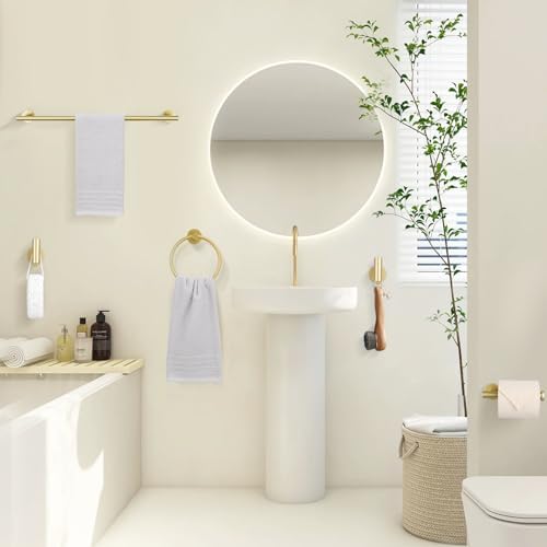TURS Brushed Gold Towel Bar Set