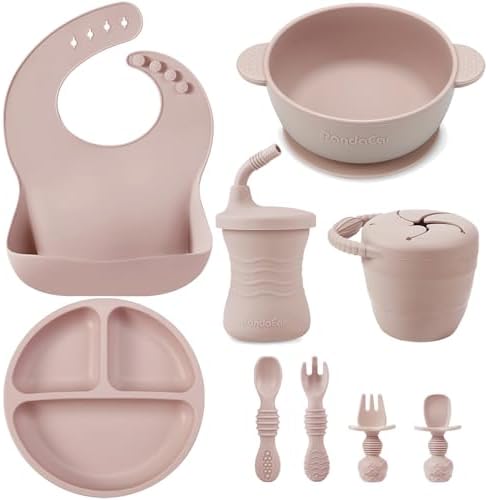 Pandaear 9-Piece Secure Baby Feeding Set