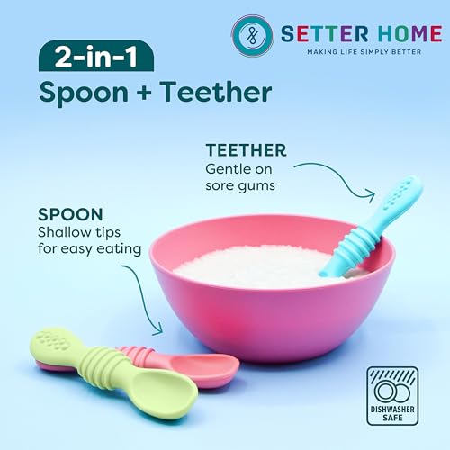Sturdy Silicone Baby Spoons