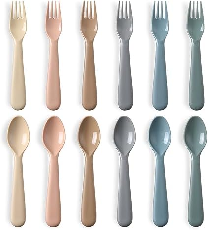 Perfect Toddler Utensils Set with 12 Pieces BPA-Free for Safe Feeding