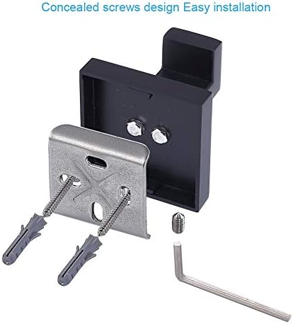 TASTOS Bath Towel Coat Hangers Stainless Steel Modern Black Design