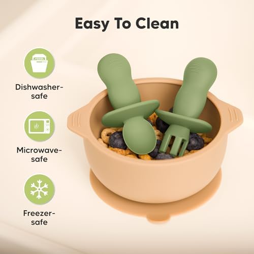 4-Pack Silicone Baby Food Prepare Set with Anti-Choke Design