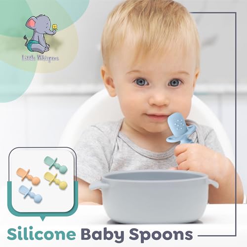 Just 6 Months - Baby Silicone Spoons Set for Little Hands and Giggles