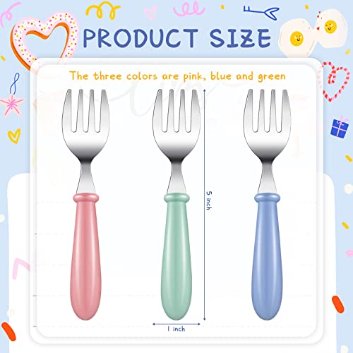 Chumia 9-Piece Stainless Steel Toddler Fork Set