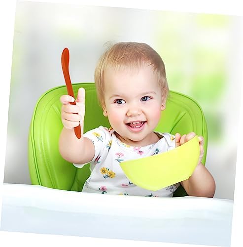 MAGICLULU 4pcs Silicone Spoons for Infants