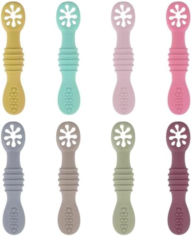 DF DUALFERV silicone baby spoons 8-pc set for weaning