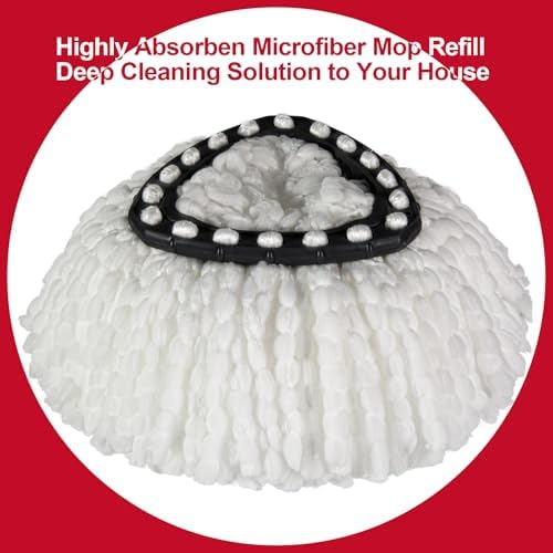 FunCeeReplacement Heads for Spin Mop 3Pack Super Efficient Easy to Use