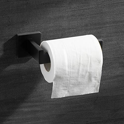 HITSLAM Matte Black Toilet Paper Holder