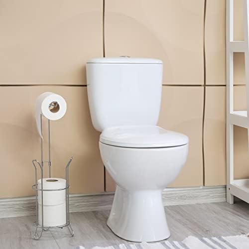 Simple Houseware Toilet Paper Storage Holder Stand Chrome