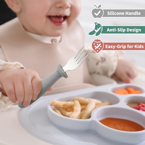 DRKIO 6-Piece Toddler Utensil Set