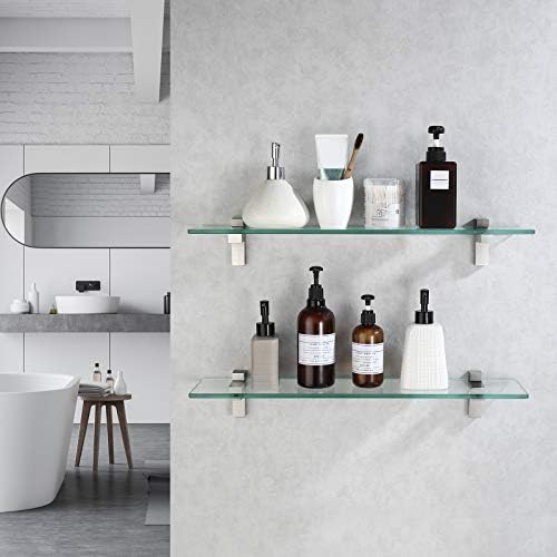 Safe Durable Glass Shelves for the Bathroom