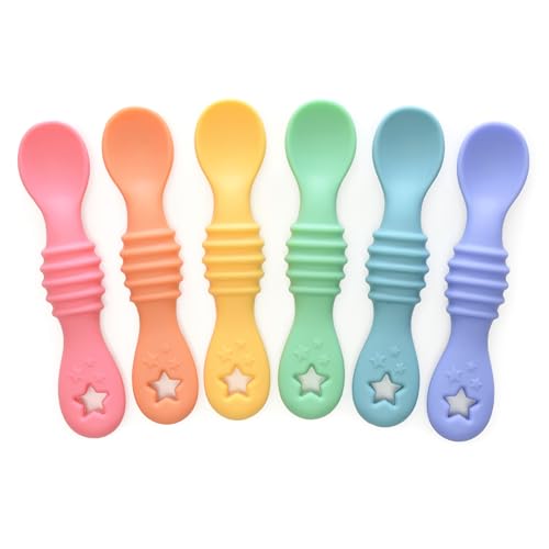 Little Dippers Silicone Baby Spoon Set for Newborns