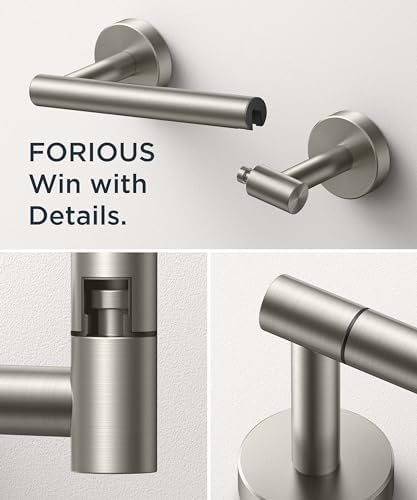 FORIOUS Rust-Proof Double-Post Toilet Paper Holder