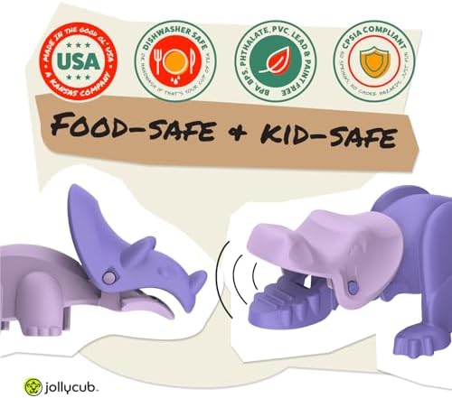 JollyCub Dino Chomper Toddler Utensils Set