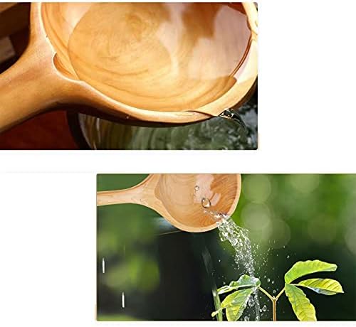 Easy Maintenance Solid-Wood Watering Spoon for Gardeners
