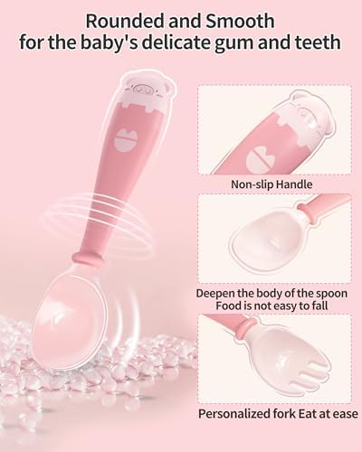 Deejoy Baby Utensils Set for Toddler