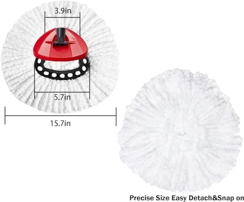 4-Pack of Microfiber Mop Heads