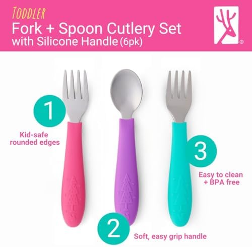 Elk and Friends Flatware Set Safe and Fun for Toddlers