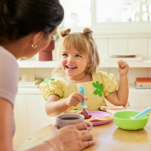 Munchkin Toddler Fork Set 3-Pack Blue stainless steel for toddlers