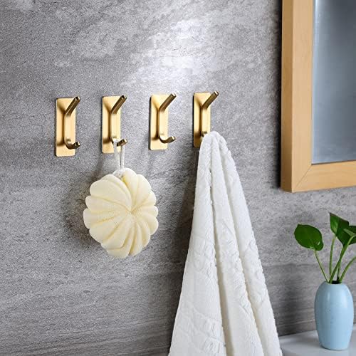 Sturdy Gold Towel Hooks for Bathroom Bedroom