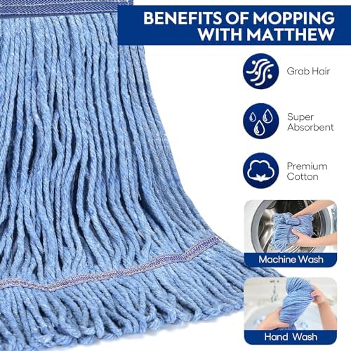 Heavy-Duty Replacement Mop Head for Commercial Mopping