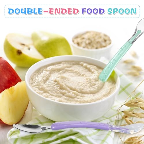 Lallisa Baby Silicone Food Spoon for Feeding and Scraping